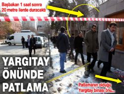 Yargıtay binası önünde şiddetli patlama