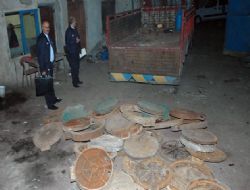 Bin 954 rögar kapağı, bin 680 ızgara çalındı