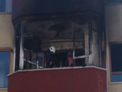 Kombi patladı mutfak alev aldı