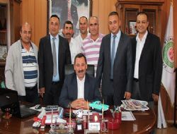 Demirel esnafı makamda ağırladı