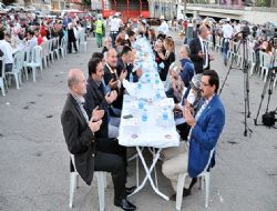 İlk iftar sofrası Yeşilöz'de kuruldu
