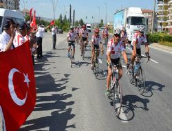 Gaziler ‘barış' için pedallıyor