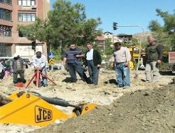 Başkandan iş denetimi