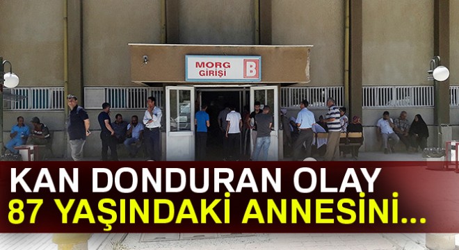 87 yaşındaki annesini boğarak öldürdü