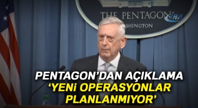 ABD Savunma Bakanlığı'ndan açıklama