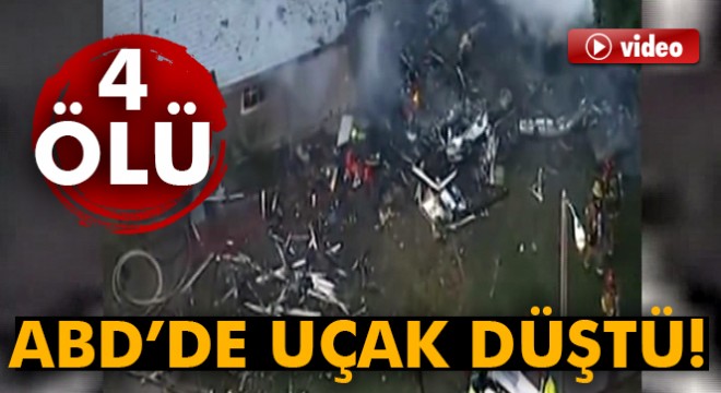 ABD'de uçak evlerin üzerine düştü: 4 ölü