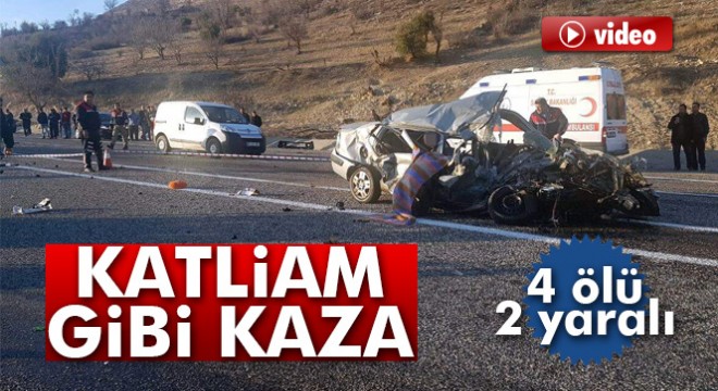 Adıyaman'da tır ile otomobil çarpıştı: 4 ölü, 2 yaralı