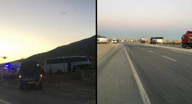 Afyonkarahisar'da tur otobüsü ile tır çarpıştı: 20'den fazla yaralı var