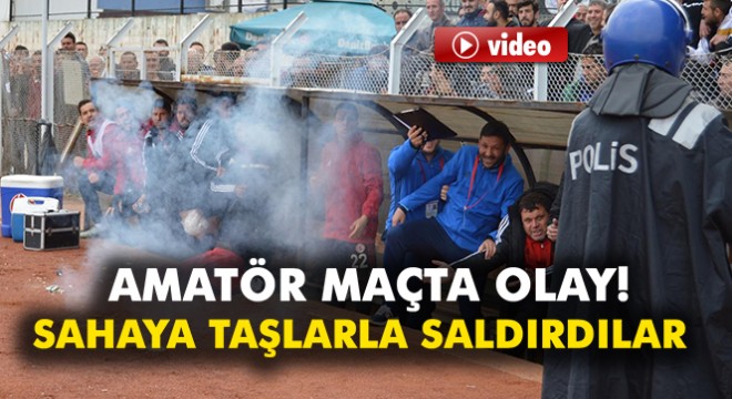 Amatör maçta çıkan olaylar damga vurdu