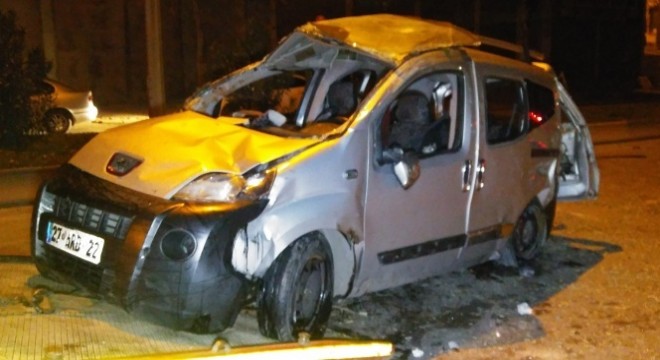 Asker uğurlamadan dönüşte kaza: 1 ölü, 7 yaralı