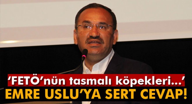 Bakan Bozdağ'dan FETÖ'cü Emre Uslu'ya sert cevap