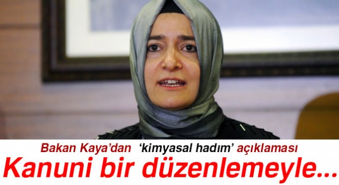 Bakan Kaya'dan 'kimyasal hadım' açıklaması