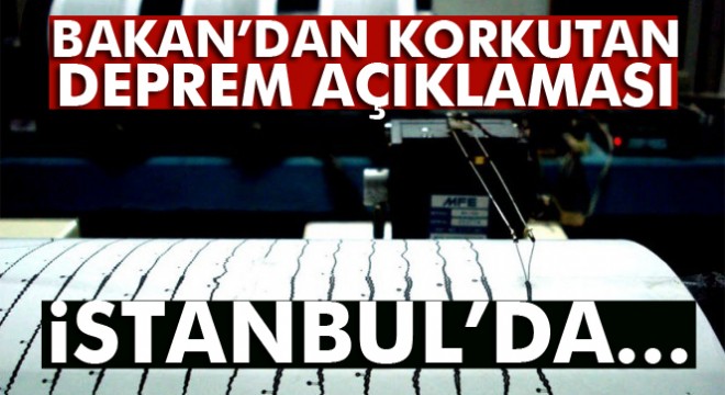 Bakan Özhaseki: 'İstanbul'da 7'nin üzerinde deprem olacak'
