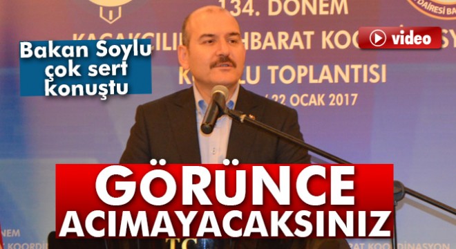 Bakan Soylu: 'Gördüğünüz anda acımayacaksınız'