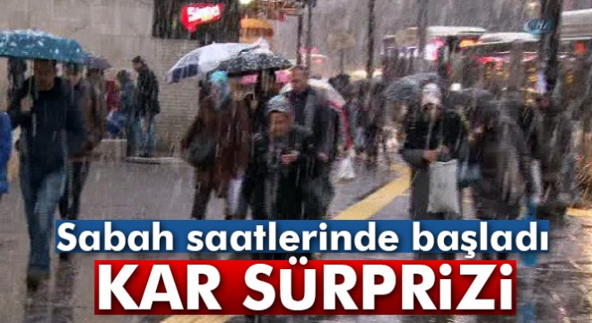 Başkent Ankara'da kar sürprizi!