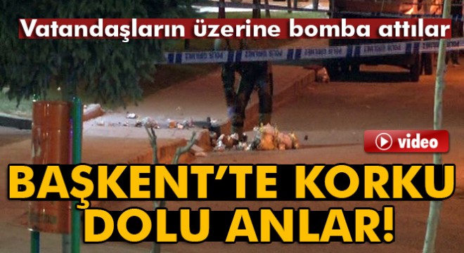 Başkent'te bombalı soygun girişimi