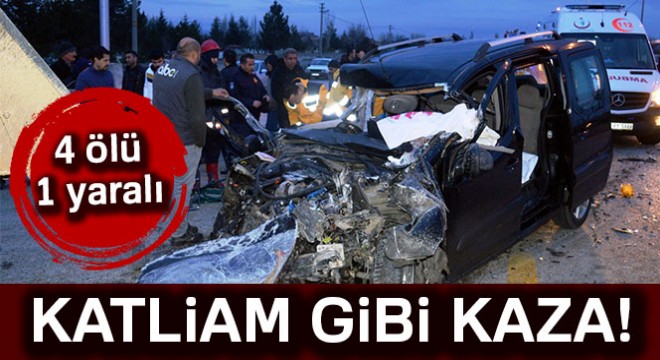 Başkent'te feci kaza: 4 ölü, 1 yaralı