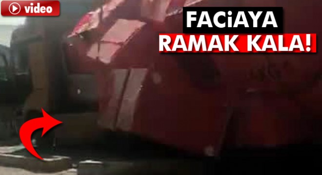 Beykoz'da hazır beton kalıpları yola böyle yıkıldı