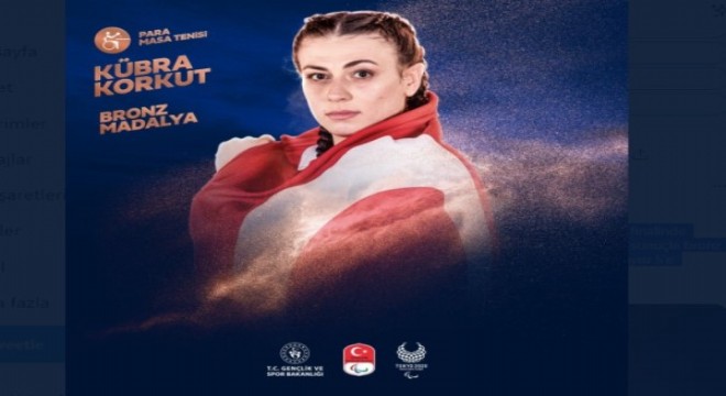 Bir bronz da Kübra Korkut'dan