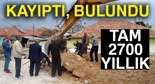 Bir yıldır kayıp olan 2 bin 700 yıllık 'stel' bulundu