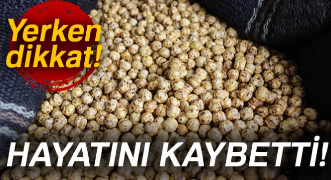 Boğazında leblebi kalan genç kadın öldü