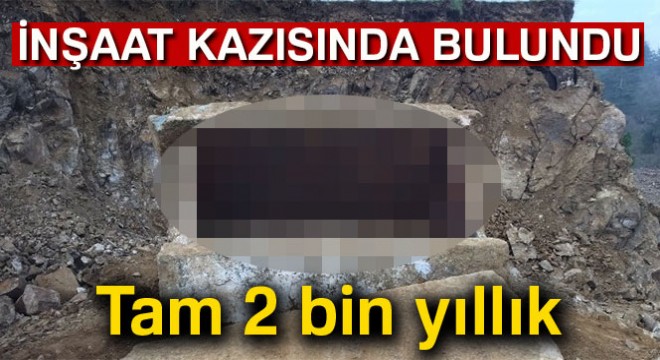 Bolu'da, inşaat kazısında 2 bin yıllık mezar bulundu