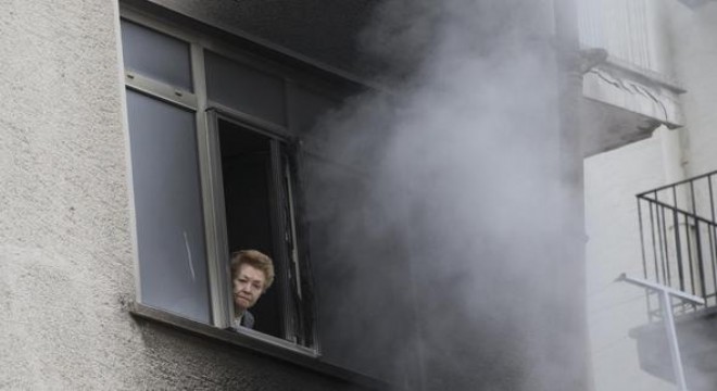 Boruda kesik binada panik