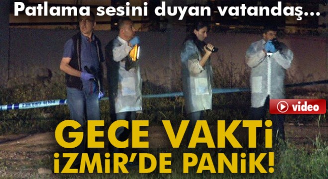 Boş arazide kimliği belirsiz kişiler tarafında patlatılan EYP paniğe neden oldu