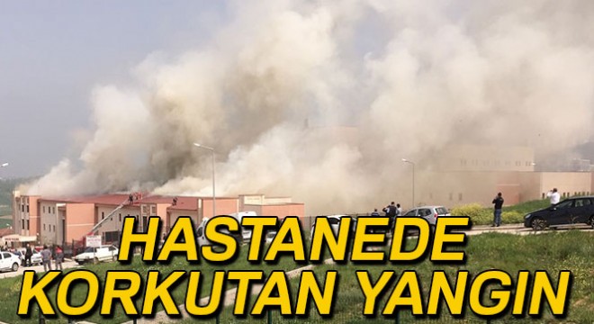 Bursa'da hastanede korkutan yangın