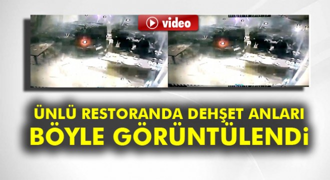 Bursa'daki ünlü restoranda dehşet anları böyle görüntülendi!