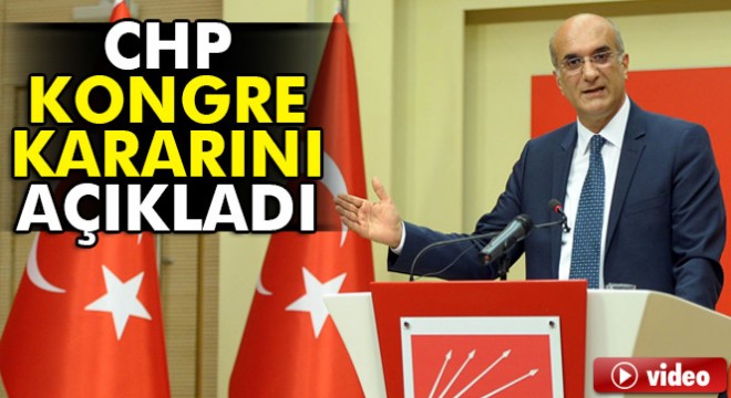 CHP'li Bingöl: “Bugün itibarıyla olağan kongre sürecini başlatmış bulunuyoruz”