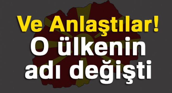 Çipras açıkladı: Makedonya'nın adı değişti