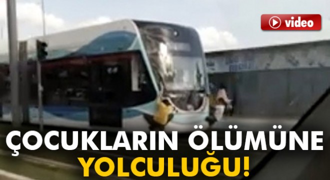 Çocukların tehlikeli yolculuğu kamerada