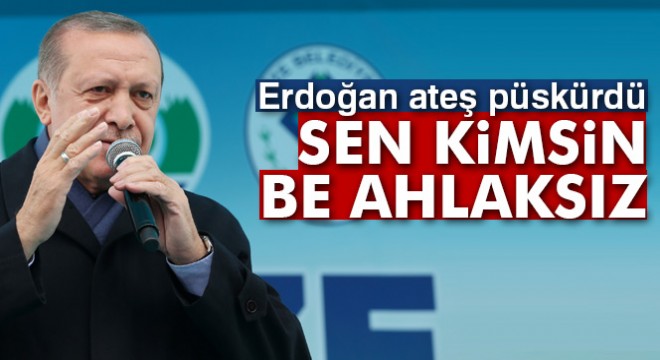 Cumhurbaşkanı Erdoğan'dan CHP'li vekile çok sert eleştiri: 'Sen kimsin be ahlaksız'