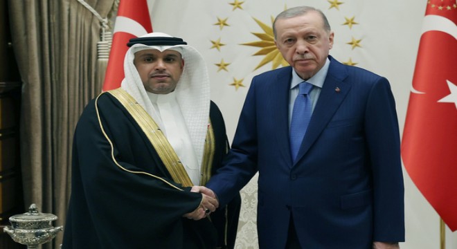 Cumhurbaşkanı Erdoğan, Bahreyn Büyükelçisi Bassam Marzooq'u kabul etti