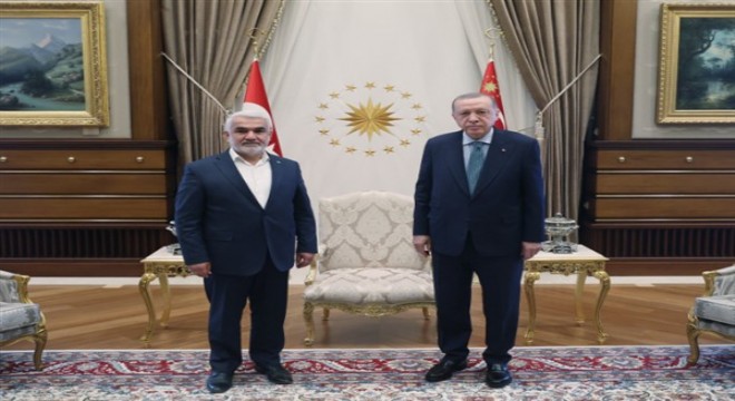 Cumhurbaşkanı Erdoğan, HÜDA PAR Genel Başkanı Yapıcıoğlu'nu kabul etti
