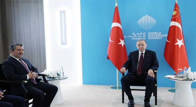 Cumhurbaşkanı Erdoğan, Irak Kürt Bölgesel Yönetimi Başbakanı Barzani'yi kabul etti