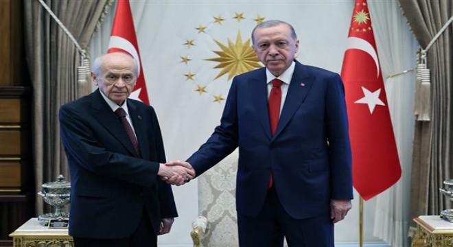 Cumhurbaşkanı Erdoğan, MHP Genel Başkanı Bahçeli'yi kabul etti