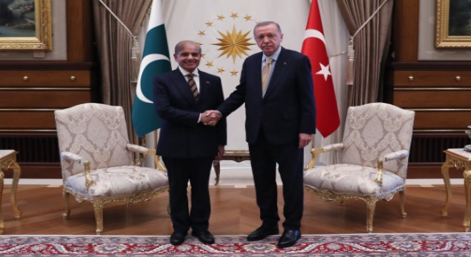 Cumhurbaşkanı Erdoğan, Pakistan Başbakanı Şerif'i resmi törenle karşıladı