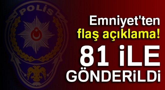 Emniyet Genel Müdürlüğünden Ramazan Bayramı asayiş tedbirleri