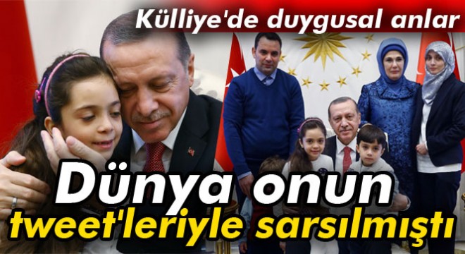 Erdoğan, 7 yaşındaki Suriyeli Bana'yı kabul etti