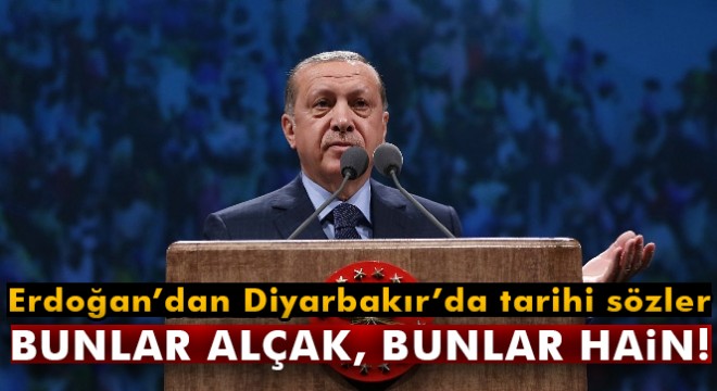 Erdoğan'dan Diyarbakır'da tarihi sözler!