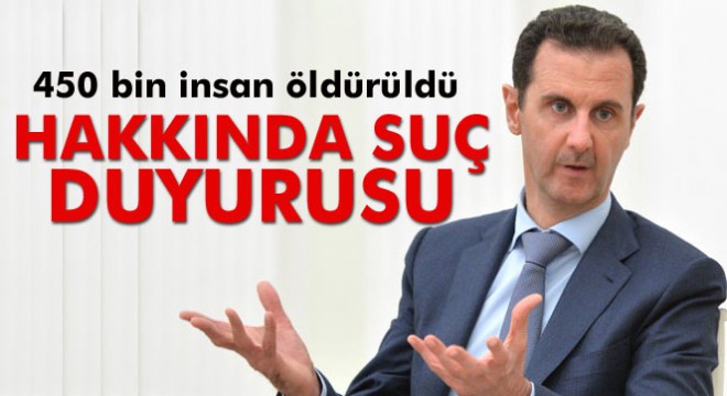 Esad hakkında suç duyurusu