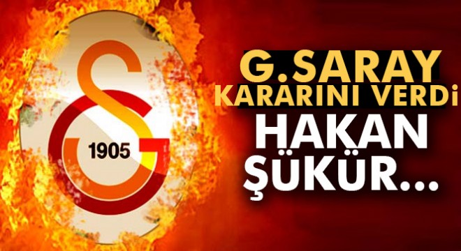 G.Saray'dan Hakan Şükür ve Arif Erdem kararı