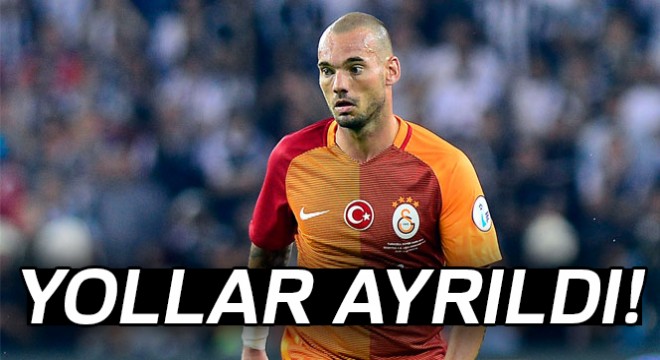 Galatasaray'da Sneijder ile yollar ayrıldı