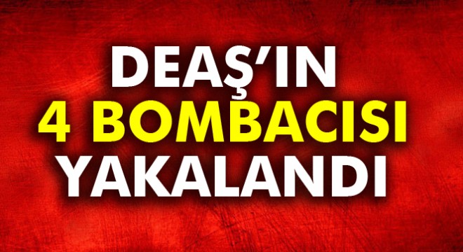 Gaziantep'te DEAŞ'ın 4 bombacısı yakalandı