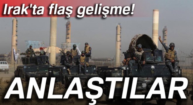 Irak ordusu ve Peşmerge anlaştı