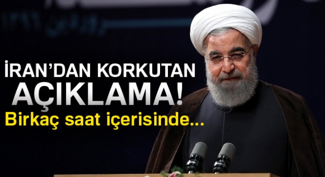 İran Cumhurbaşkanı Ruhani: 'Birkaç saat içerisinde nükleer anlaşmayı feshedebiliriz'