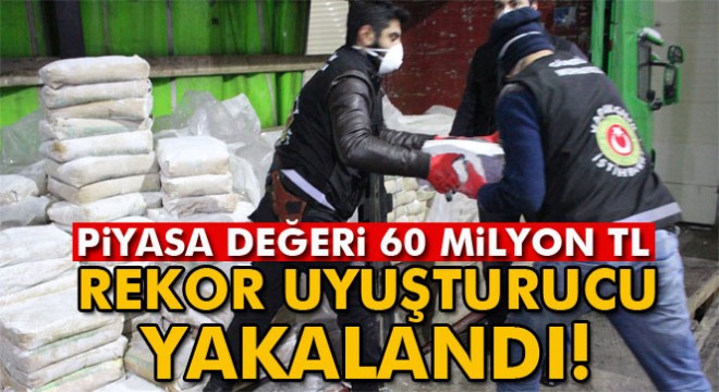 İran sınırında rekor uyuşturucu yakalandı