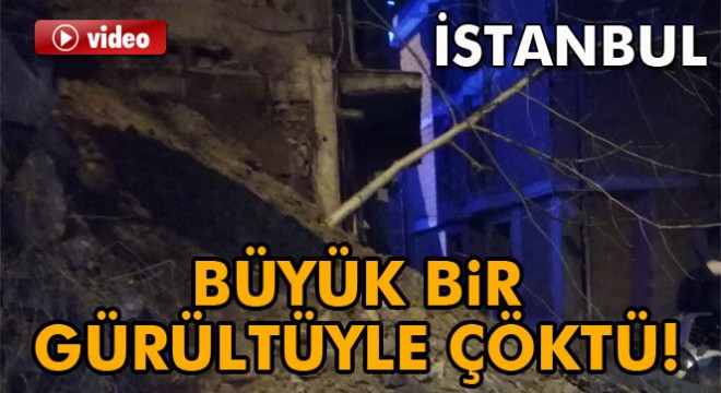 İstanbul Şişli'de istinat duvarı çöktü
